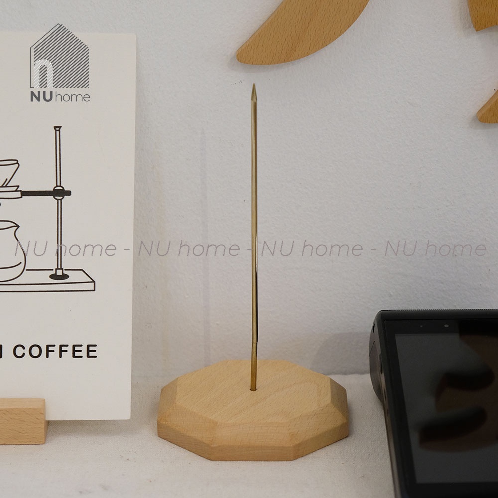 nuhome.vn | Cây ghim hoá đơn - Geto, ghim giấy, cây cắm hoá đơn cắm bill bằng gỗ cao cấp thiết kế đơn giản và sang trọng