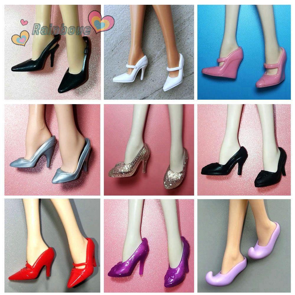 Giày Cao Gót Nhựa Thời Trang Dành Cho Búp Bê 1/6 2.2cm 21 Kiểu