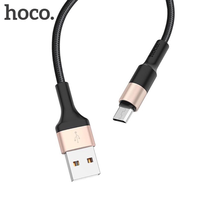 Cáp sạc nhanh Hoco X26 Micro Usb dây dù chống đứt cho Android