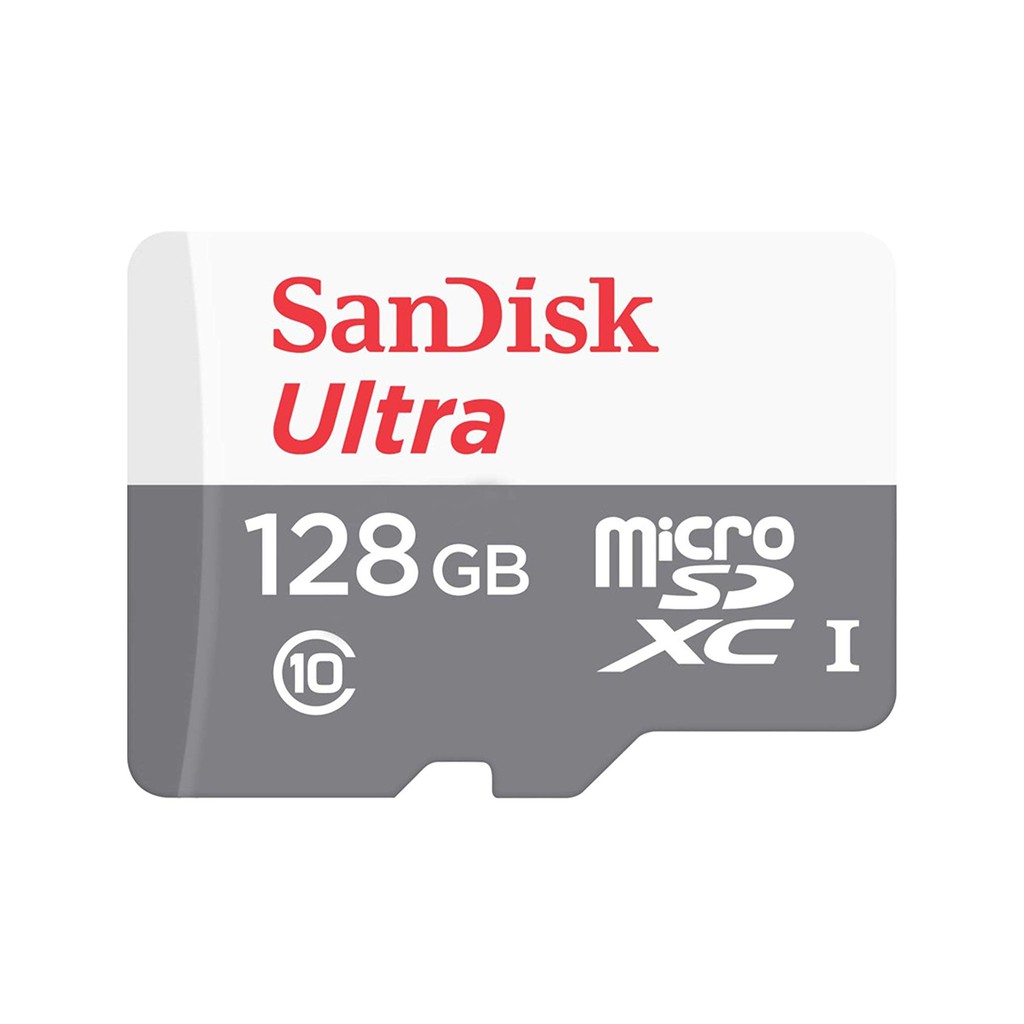 Thẻ nhớ microSDXC SanDisk Ultra 128GB upto 100MB/S 533x kèm đầu đọc thẻ (ngẫu nhiên)