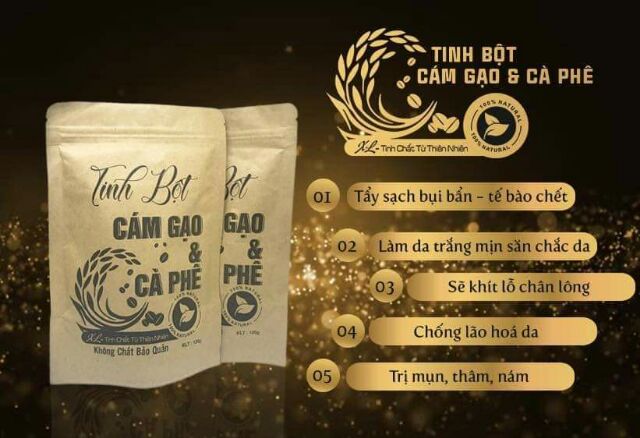 Tinh bột cám gạo cà phê