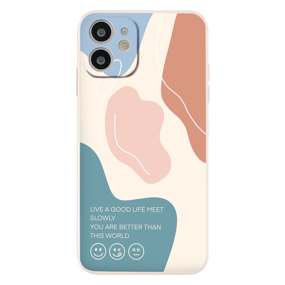 Ốp iphone - Ốp lưng iphone cạnh vuông Good life dành cho ip 6 đến 14promax - ng198