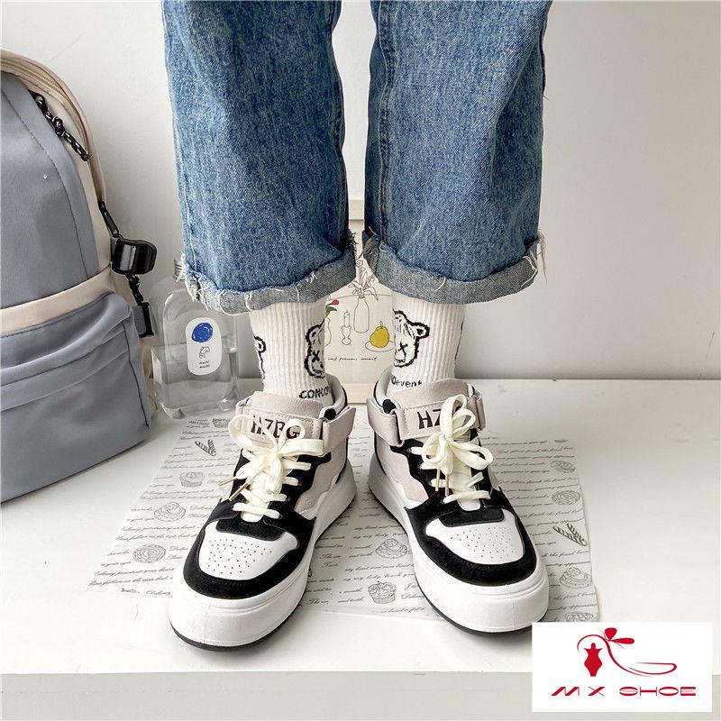 M & X ~  Giày Thể Thao Đế Cao Phong Cách Mới 2022 Cho Nữ
