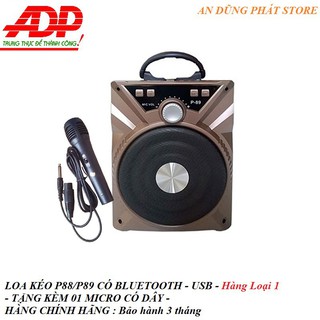 SALE ỘP (SIÊU SẬP GIÁ) Loa Kéo Bluetooth P88/P89 Tặng Kèm Micro Hát Karaoke Cực Hay - LOA KÉO DI DỘNG ÂM THANH CỰC HAY