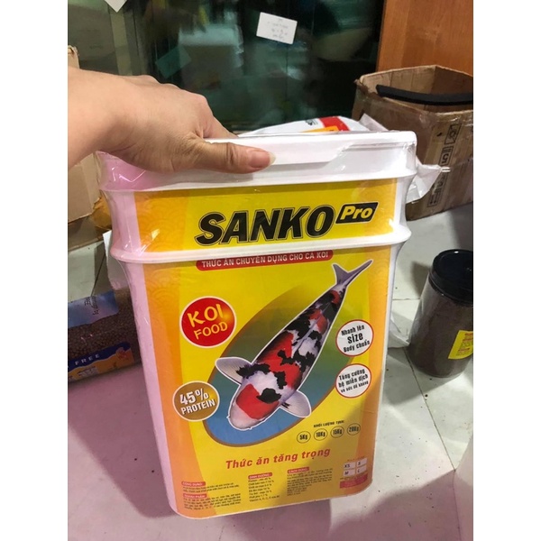 Thùng Thức Ăn Cá Koi Sanko Pro 5Kg - Hãng Koi Food Dòng Thức Ăn Tăng Trọng Giúp Koi Phát Triển Nhanh Chóng