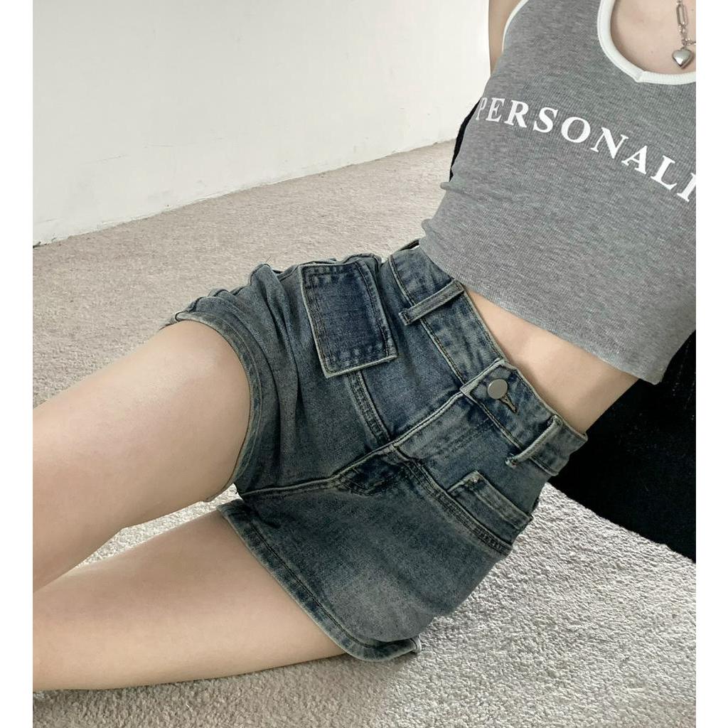 Quần Short Denim Dáng Ôm Dễ Phối Đồ 63610