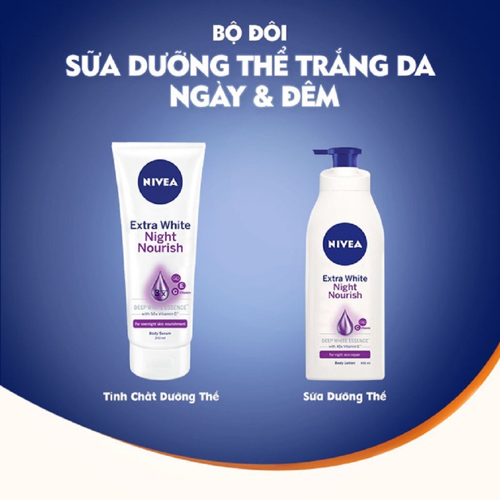 Tinh Chất Dưỡng Thể Dưỡng Trắng Nivea Ban Đêm 200ml - 89122