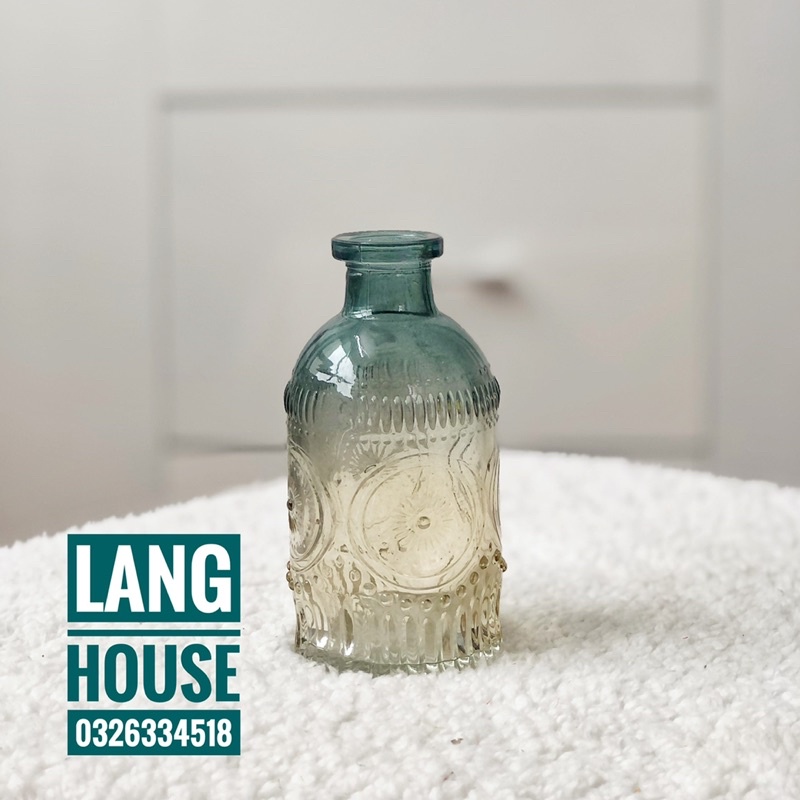 Lọ Hoa - LỌ HOA THUỶ TINH OMBRE CAO CẤP Cao 13-19cm Bình Hoa Thuỷ Tinh Đẹp Trang Trí Decor Phòng Khách