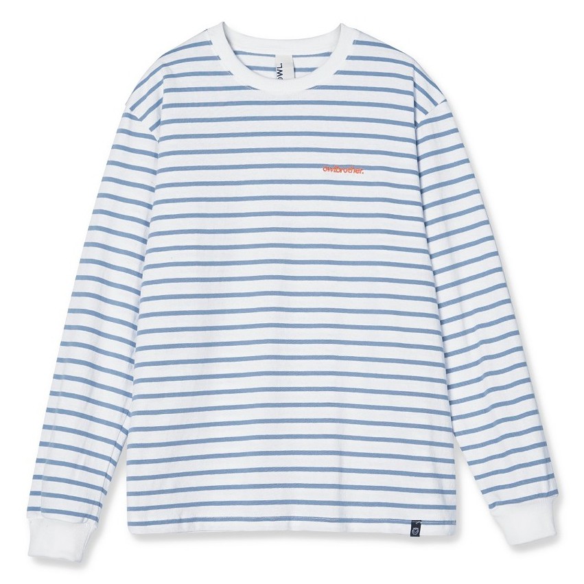 OWL BRAND® Striped Long-sleeve Tee - Áo Thun Sọc Trắng Tay Dài - OWL151120