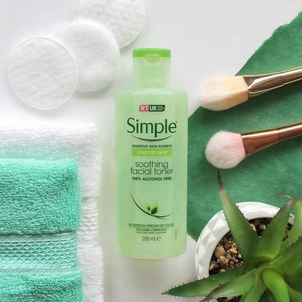 Simple Kind To Skin Soothing Facial Toner - Toner Dành Cho Nhạy Cảm [02 Loại Dung Tích: 50ml/200ml]