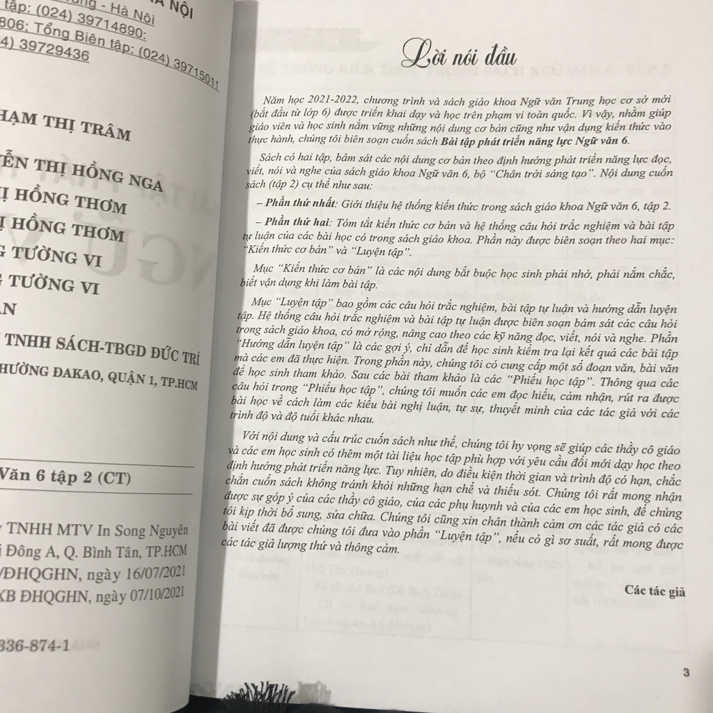 Sách - Bài tập phát triển năng lực ngữ văn 6 tập 2 (CT)