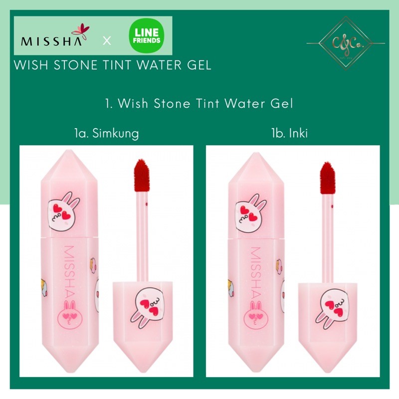 (hàng Mới Về) Son Tint Dạng Gel Missha X Line Friends