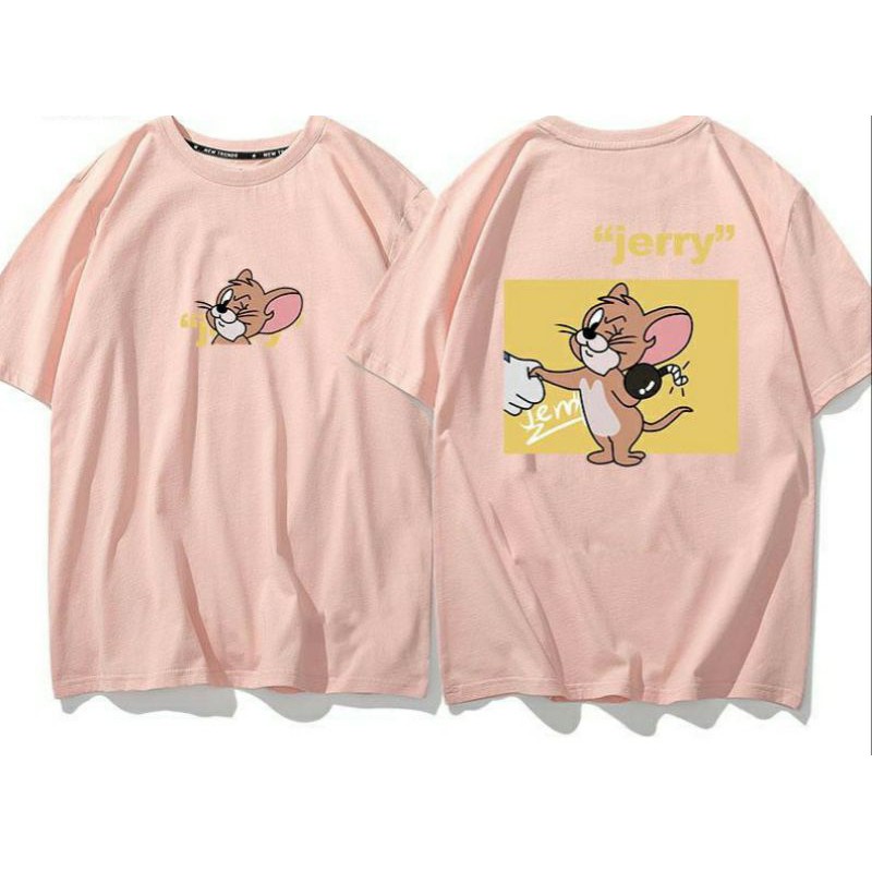 Áo thun tay lỡ Unisex Mèo chuột