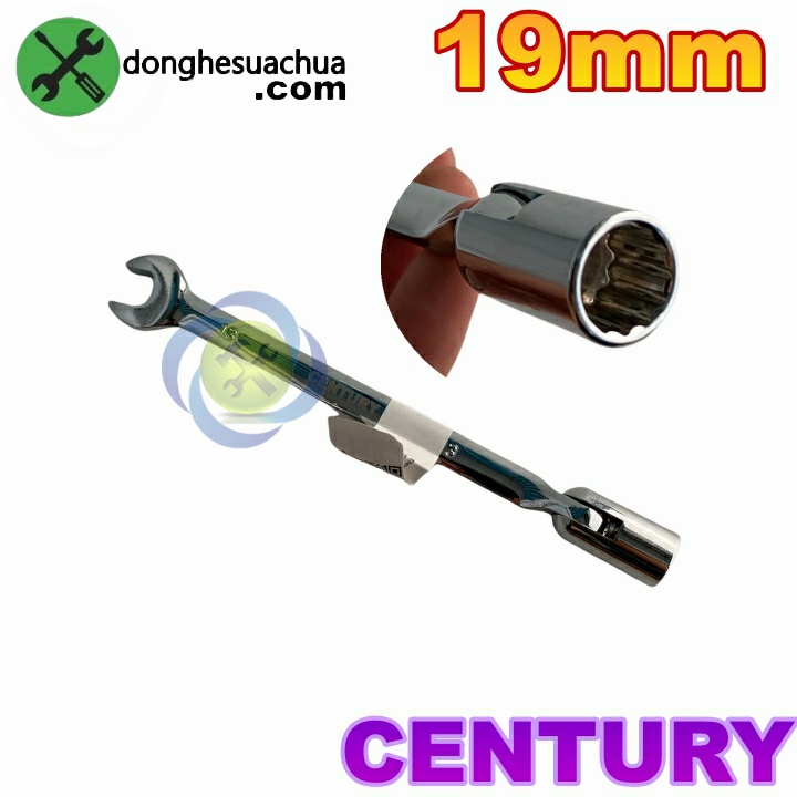 Cờ lê hai đầu 19mm Century 110530-19MM (miệng - điếu lắc léo)