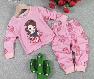 Bộ in hình bé gái dễ thương