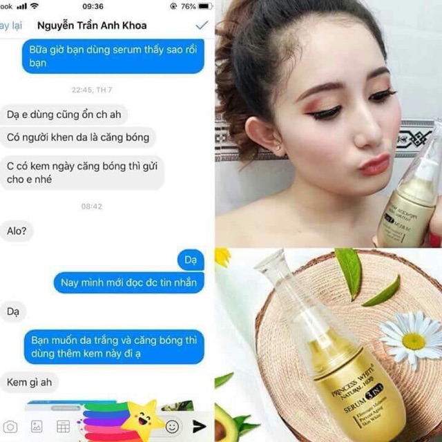 [DATE MỚI NHẤT] BỘ SẢN PHẨM NICEDAY +SERUM 3IN1 PRINCESSWHITE | BigBuy360 - bigbuy360.vn
