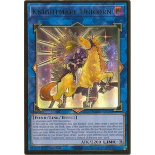 Thẻ bài Yugioh - TCG - Knightmare Unicorn (alternate art) / MGED-EN034
