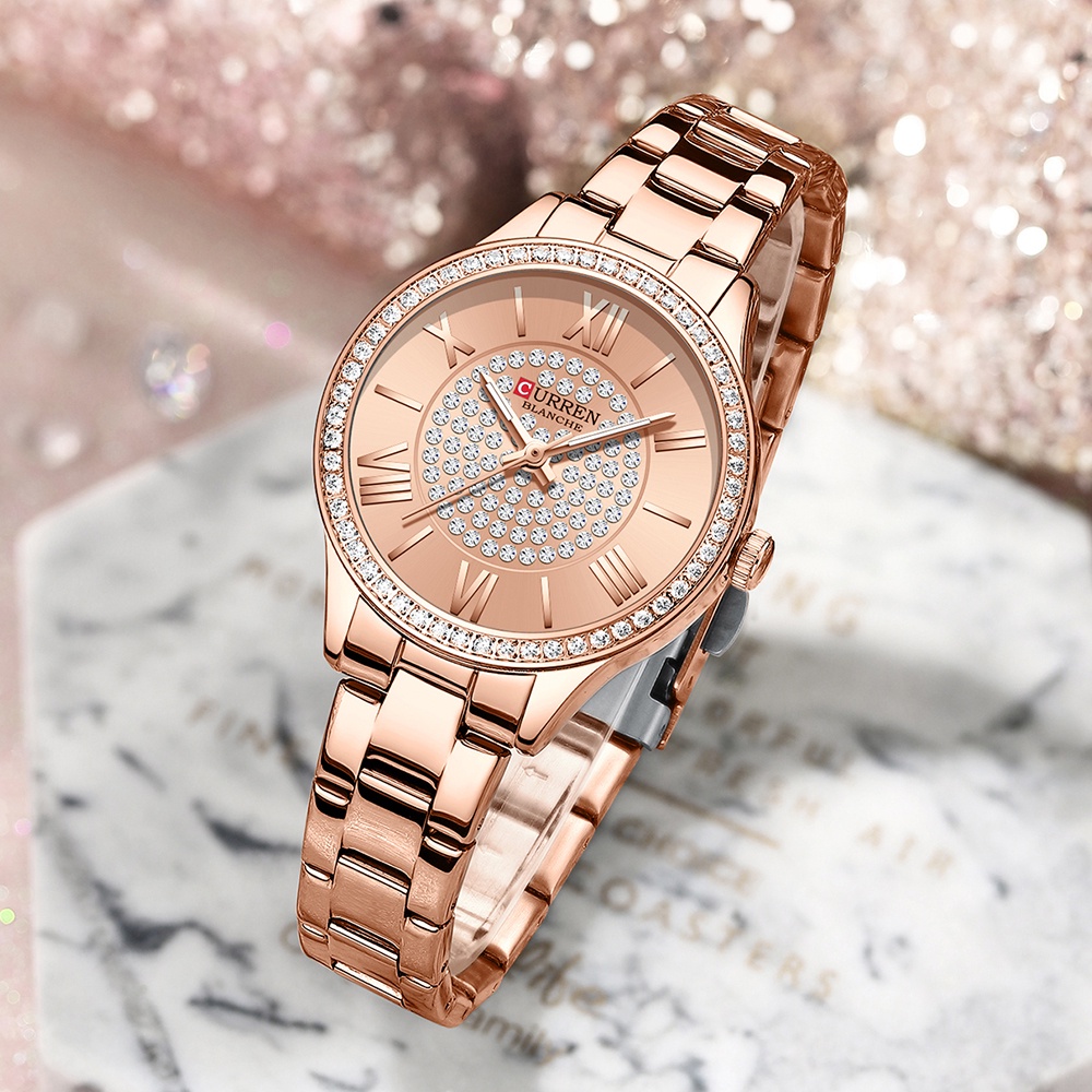 Đồng hồ đeo tay CURREN 9084 máy Quartz chất liệu thép không gỉ chống thấm nước