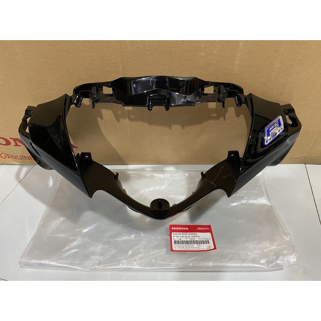 Nắp ốp trước tay lái- bàn thờ HONDA FUTURE 125 năm 2013-2015-2016 màu Đen bóng. *NHB25M* 53210KYZV20ZG