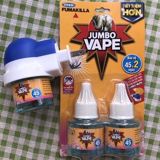 Combo Bộ Tinh dầu xông đuổi muỗi Jumbo Vape Nhật Bản hương hoa Sakura, Hoa Lily