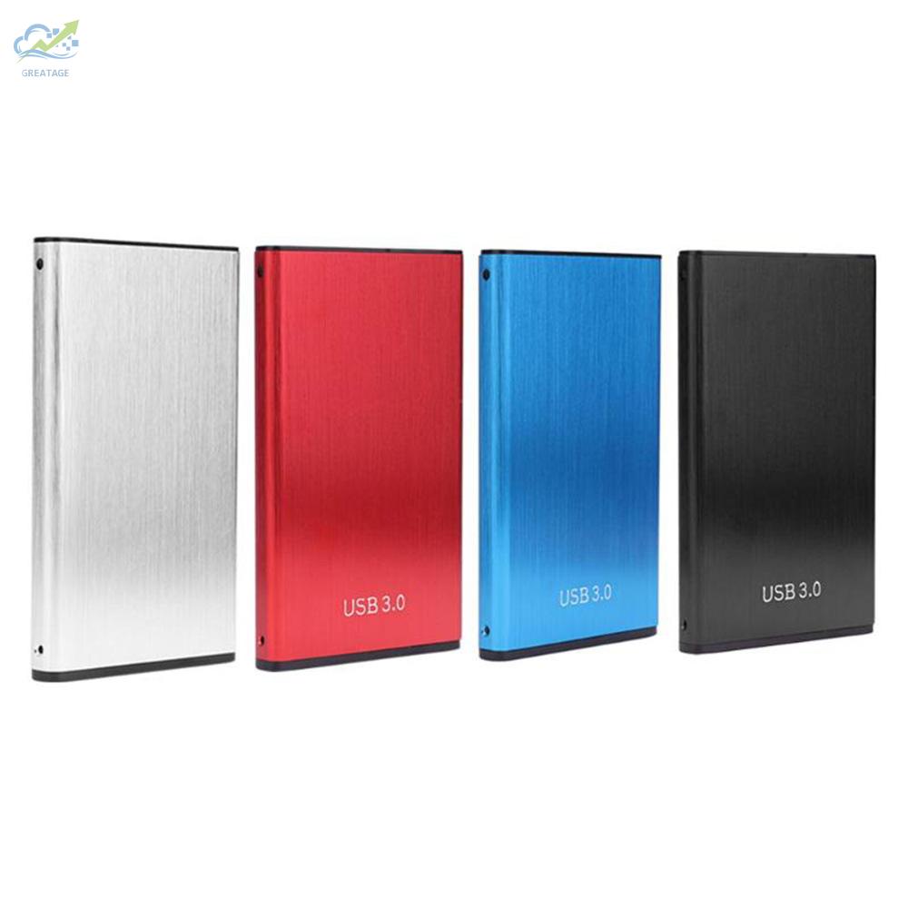 g☼2.5 Inch USB3.0 Hard Drive Box Aluminum Alloy USB3.0 to SATA Serial Hard Drive Box (Blue)