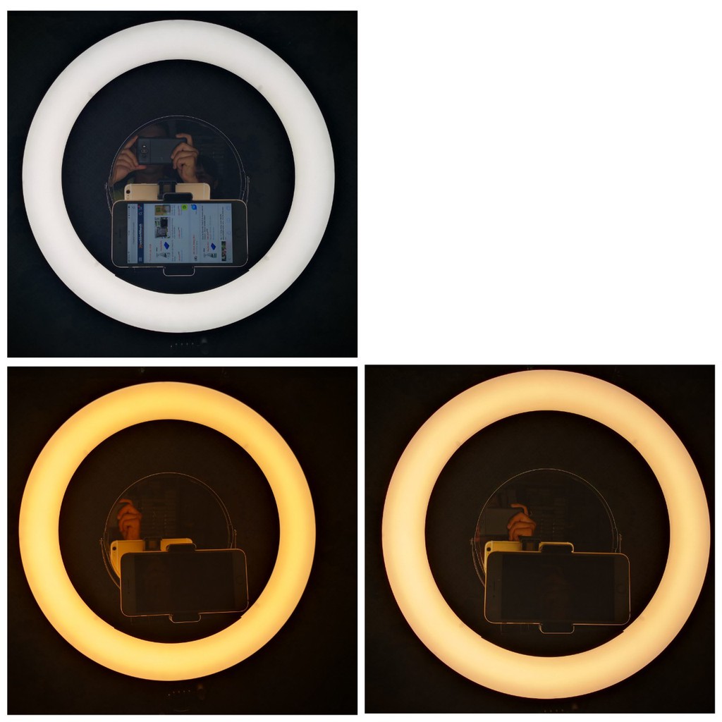 Đèn Hỗ Trợ Livestream Cực Đại 46CM, Chụp Hình Sản Phẩm, Makeup, Studio RL-18