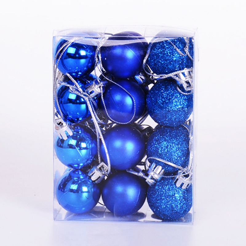 24pcs /set Christmas Ball Tree Decoration Diameter Xmas Balls Decorations Gift Hanging Ornament