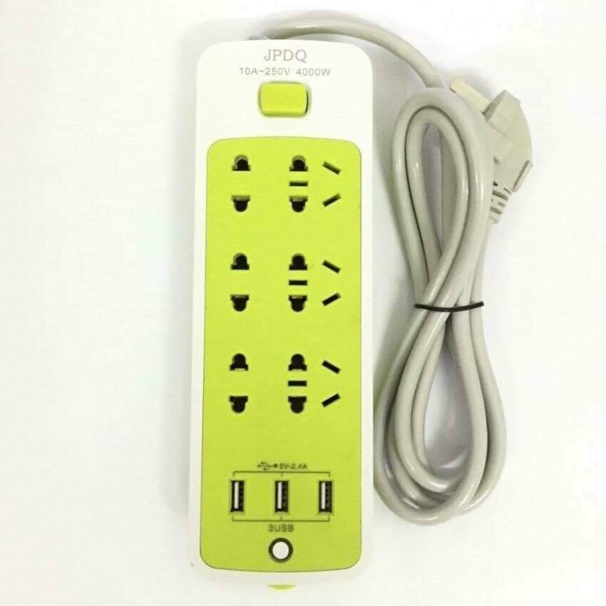 Ổ cắm điện đa năng 6 lỗ cắm 3 cổng usb