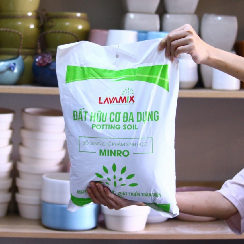 Đất trồng cây LAVIMIX (6.5 dm3) trồng rau, cây hoa kiểng, cây cảnh phong thủy