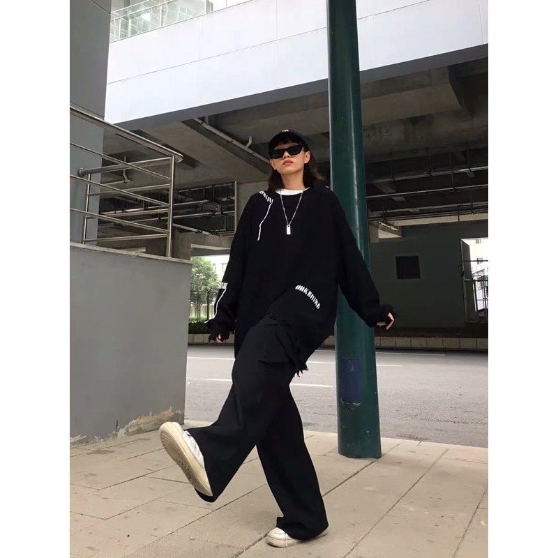 ORDER | Áo len rách viền unisex [ Lướt hết ảnh để xem ảnh thật và bảng size ] | BigBuy360 - bigbuy360.vn