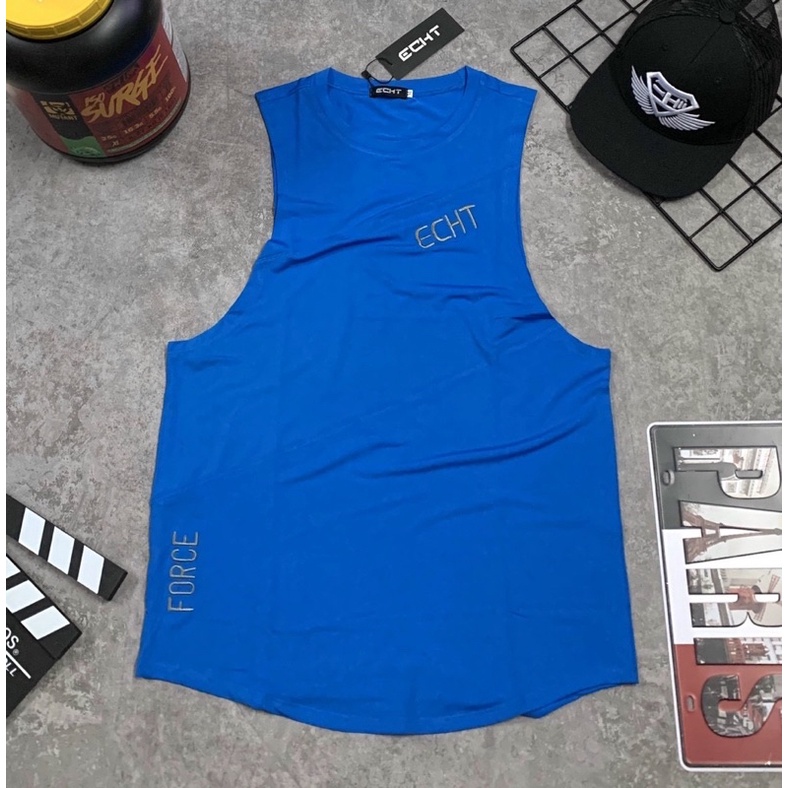 [sale sốc] áo tank top gym nam ECHT,áo ba lỗ thun nam.