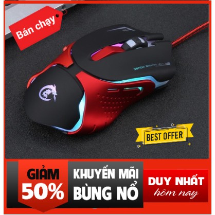 Chuột Máy Tính Led Đẹp ❤️FREESHIP❤️ Chuột Gaming A903 PRO Led 7 Màu, Chuột Máy Tính Có Dây