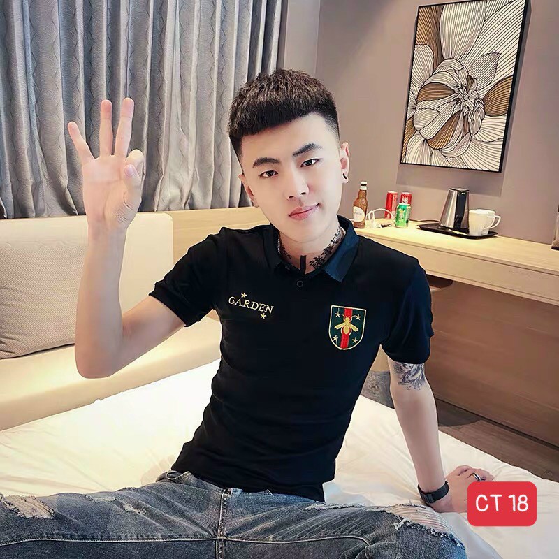 8 mẫu áo thun nam có cổ cao cấp hàn quốc thời trang nhất 2020 bao đẹp chất lượng y hình 100%.( bao đổi trả ) | BigBuy360 - bigbuy360.vn