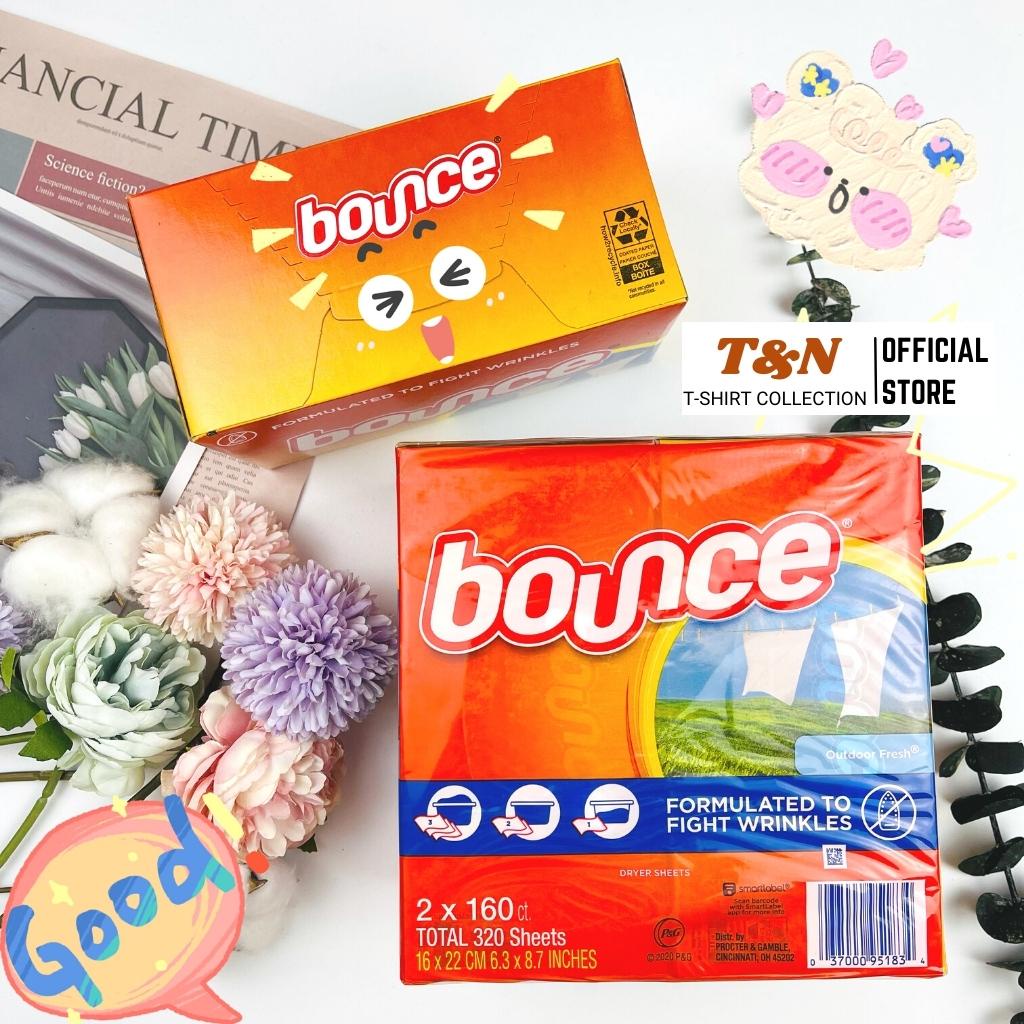 Giấy thơm quần áo BOUNCE MỸ tách lẻ combo 50 tờ, 70 tờ, 90 tờ T&amp;N TSHIRT COLLECTION giúp quần áo thơm mát khử mùi ẩm mốc