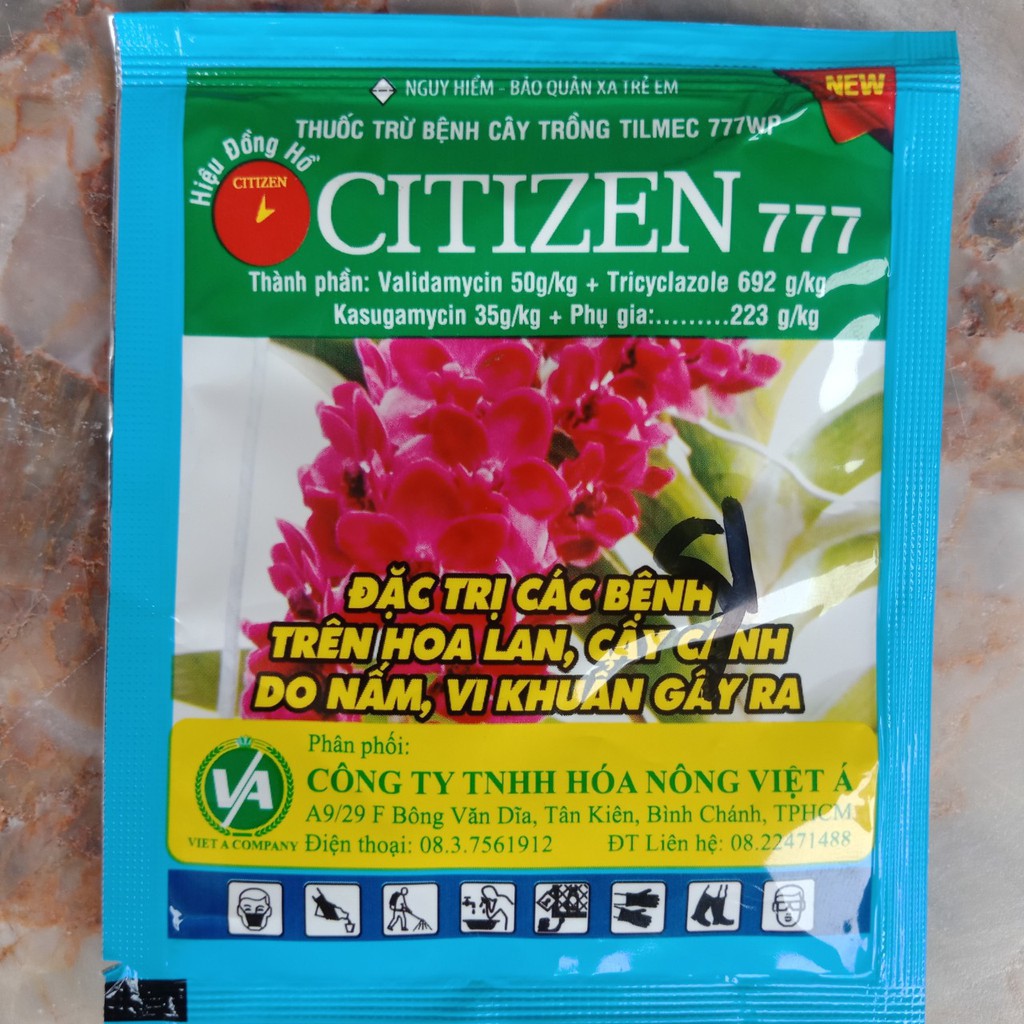 Thuốc trị nấm trên hoa phong lan Citizen 777