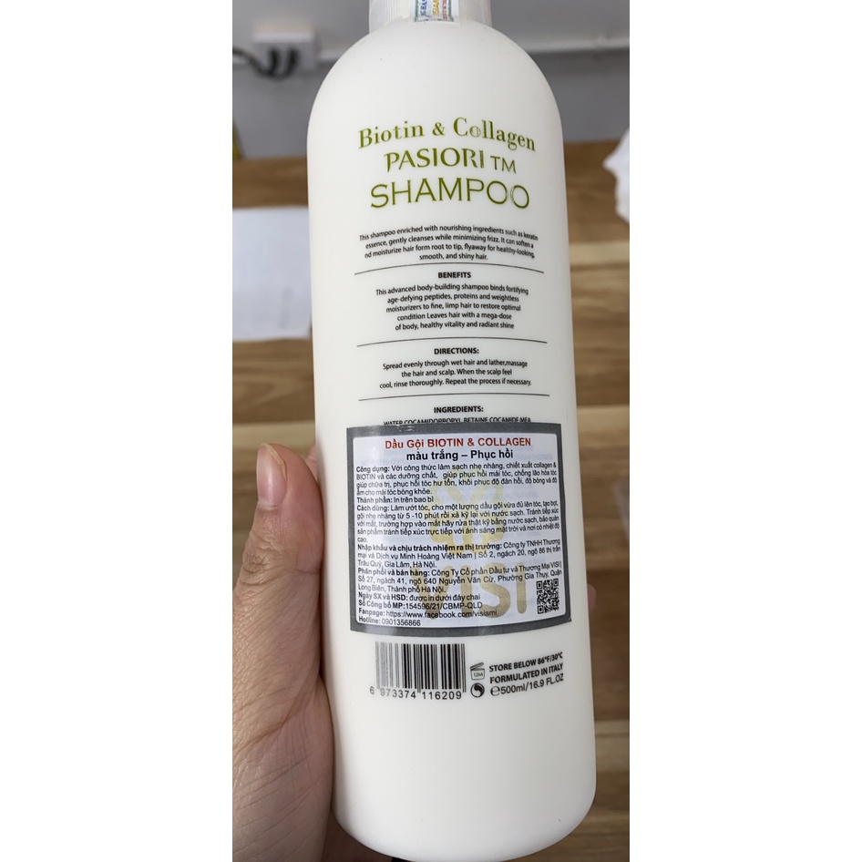 DẦU GỘI  PHỤC HỒI CHỐNG RỤNG TÓC BIOTIN TRẮNG – BIOTIN COLLAGEN VOUDIOTY 500ML