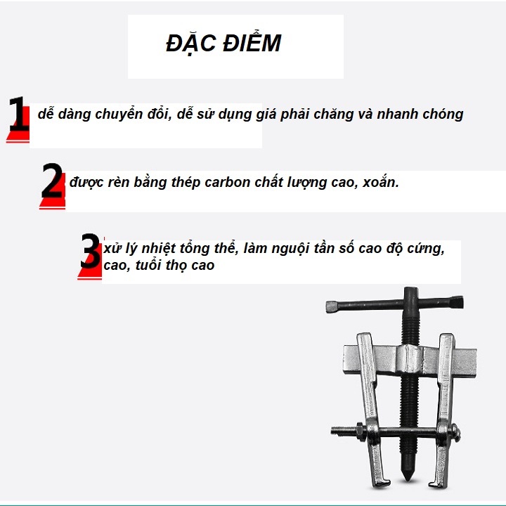 DỤNG CỤ LOẠI BỎ VÒNG BI KÉO HAI HÀM CẢO 2 CHÂN 65mm – TH782