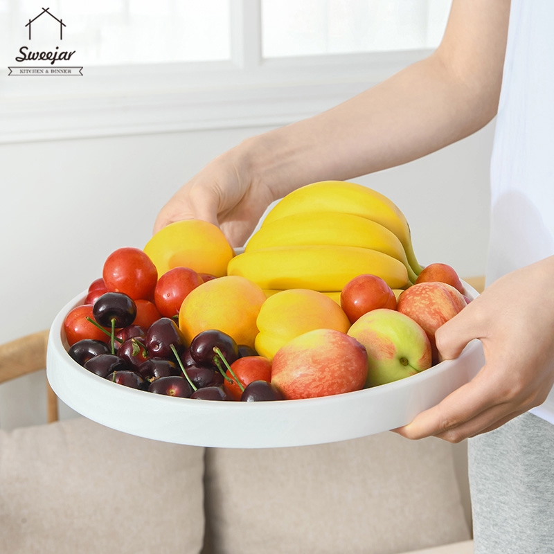 Khay để đồ SWEEJAR hình tròn có thể xoay đa năng tiện dụng cho nhà bếp
