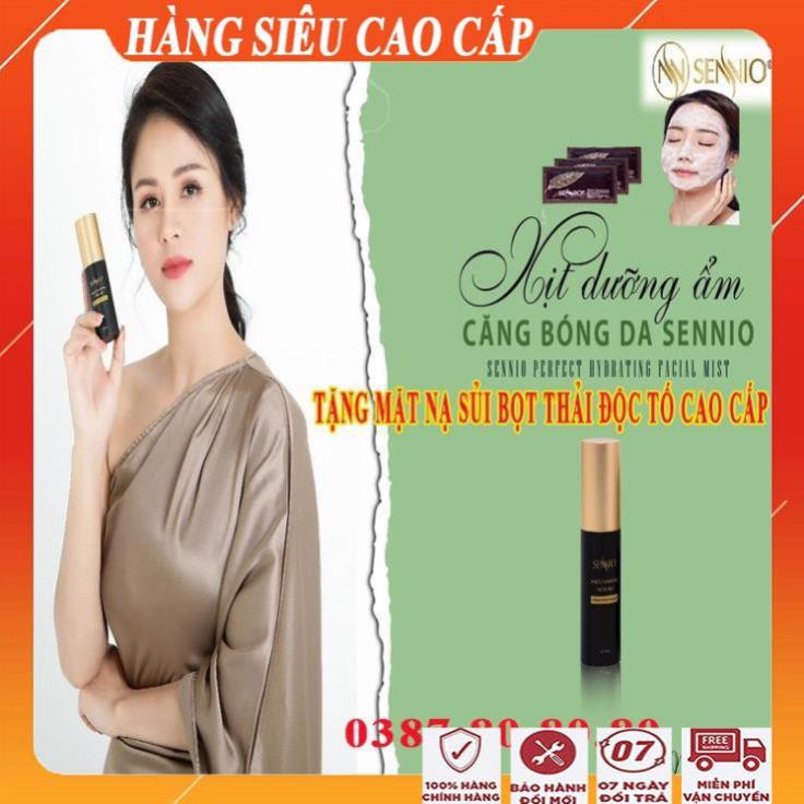 [ FreeShip - MUA 1 TẶNG 1 ] Xịt dưỡng ẩm căng bóng da sennio/ Xịt khoáng dưỡng ẩm da mặt đa năng cao cấp