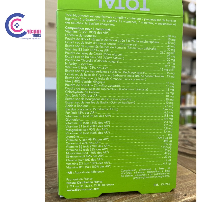 Viên uống bổ sung năng lượng, cải thiện sức khoẻ Total Nutriments