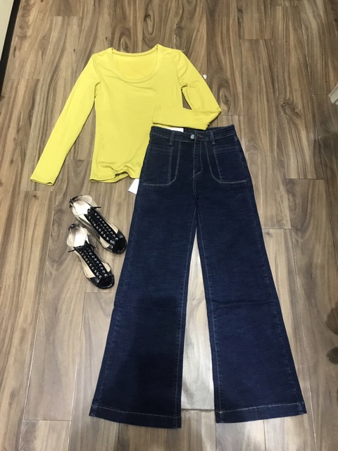 Set áo thun quần bò qc