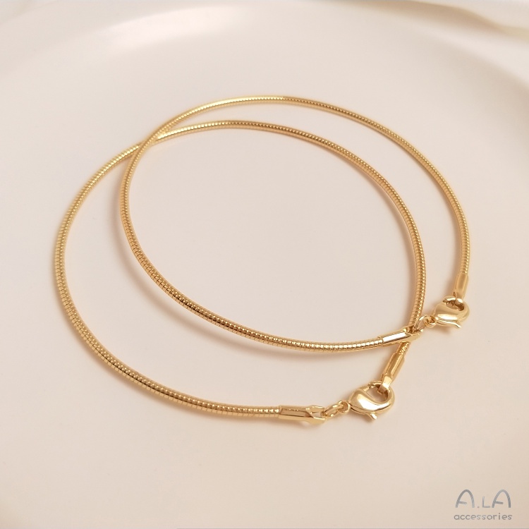 █diy゜14k●1 Vòng Đeo Tay Bằng Dây Cứng Mạ Vàng 14K Dùng Làm Trang Sức diy