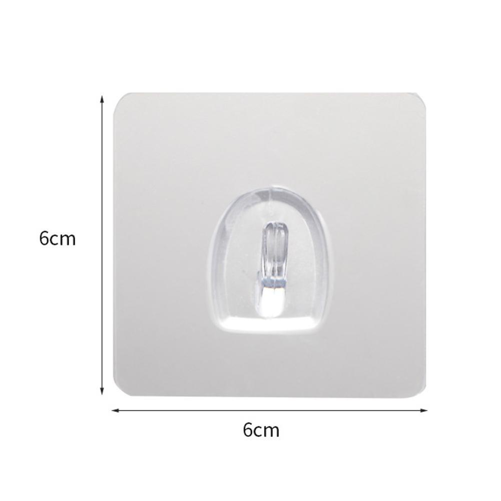 Móc Treo Đồ Dùng Nhà Bếp/Phòng Tắm 6*6cm Chống Nước Trong Suốt R5X4