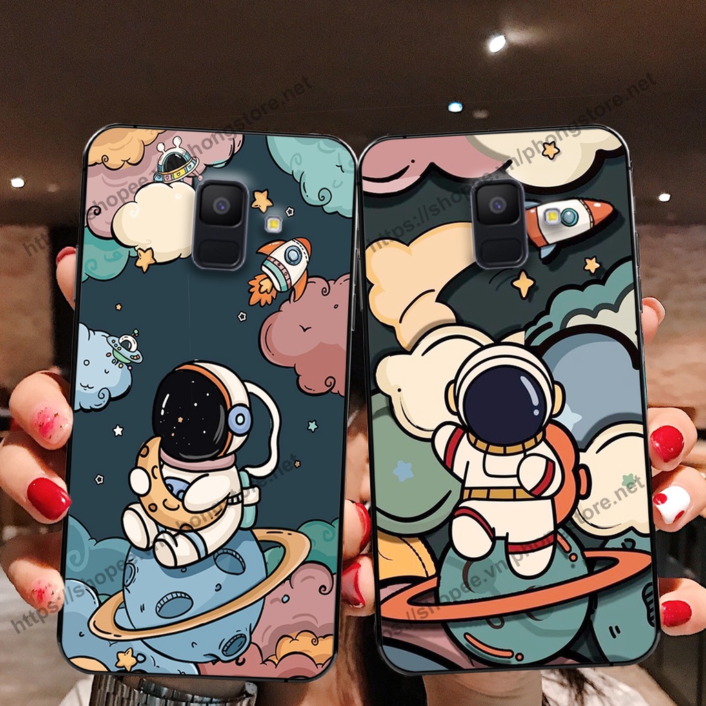 Ốp lưng Samsung A6 2018 / A6 Plus / A6+ vũ trụ phi hành gia cực hot siêu cute-rẻ-bền