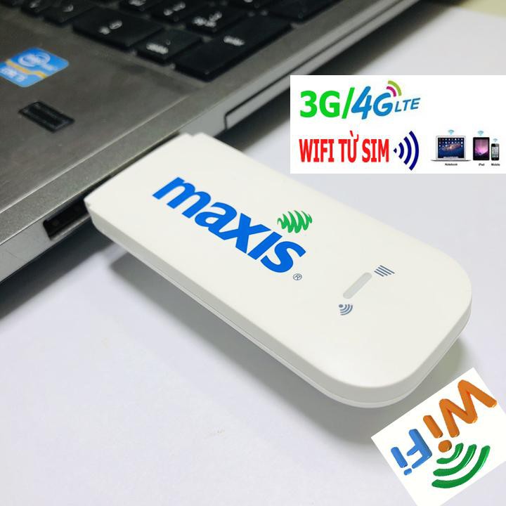 Bộ phát wifi -USB phát wifi từ sim 3g 4g Maxis MF94 cực mạnh cho tivi và camera,xe ô tô