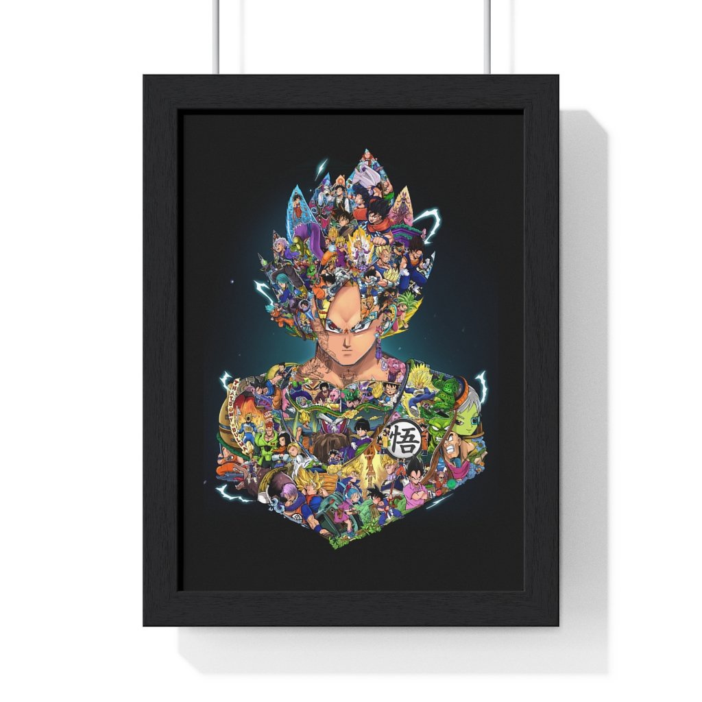Tranh khung kính Goku bản màu - Dragon Ball - DBS - DBZ - Tranh treo tường - Trang trí decor