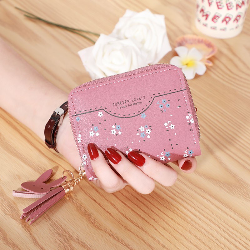 [Mã BMBAU50 giảm 7% đơn 99K] Ví nữ mini ngắn Forever Lovely cute dễ thương nhỏ gọn bỏ túi thời trang cao cấp VD494