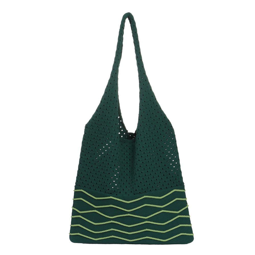 Túi Xách Đeo Vai Đan Len Cỡ Lớn Thời Trang Sành Điệu