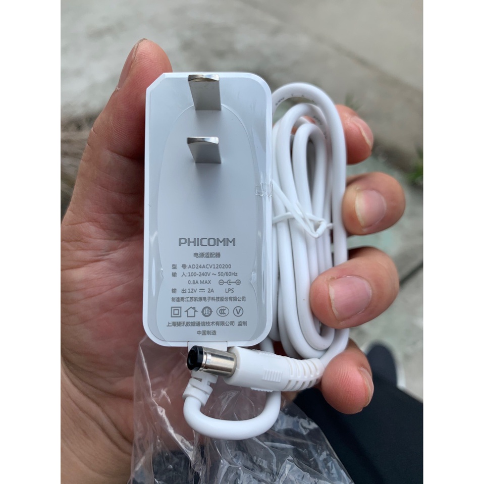 PHICOMM 12V 1.5A Bộ đổi nguồn 12V 1.5A chuyên dùng cho camera, đầu ghi, modem wifi - đảm bảo đủ dòng độ bền cao tốt