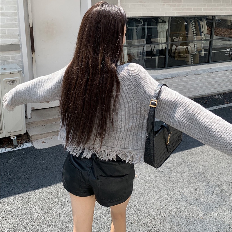 Áo Khoác Len Cardigan Tay Dài Dáng Rộng Thời Trang Thu Đông Cho Nữ